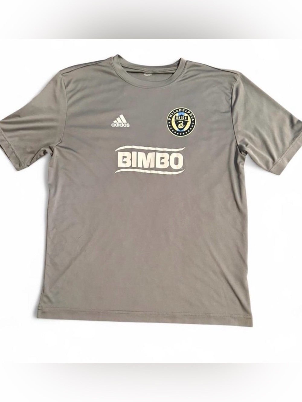 Adidas Philadelphia Union Bimbo Gray Training Tee Large